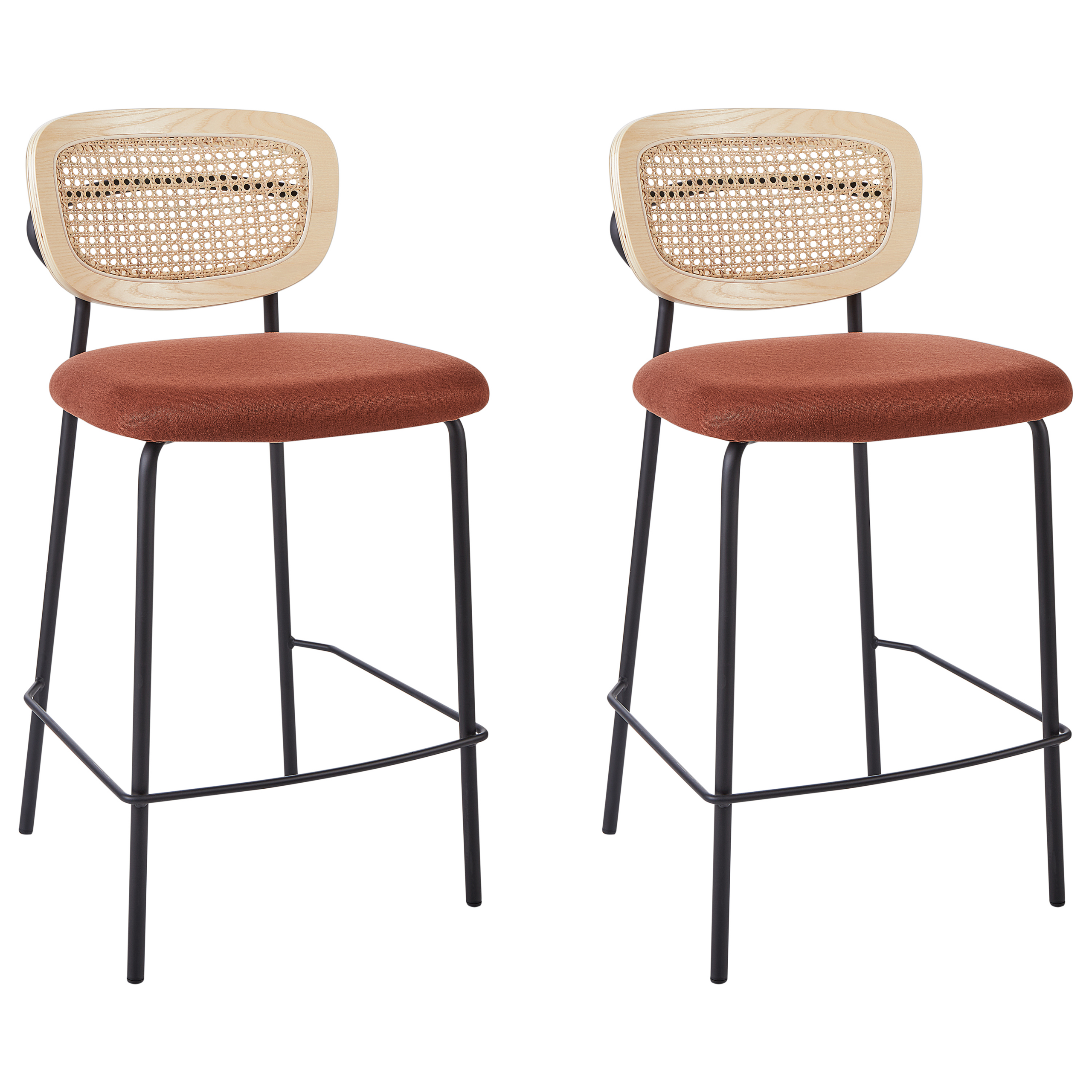 Set med 2 barstolar MAYETTA Rotting Orange