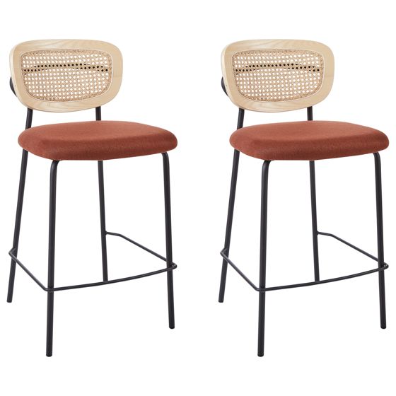 Set med 2 barstolar MAYETTA Rotting Orange