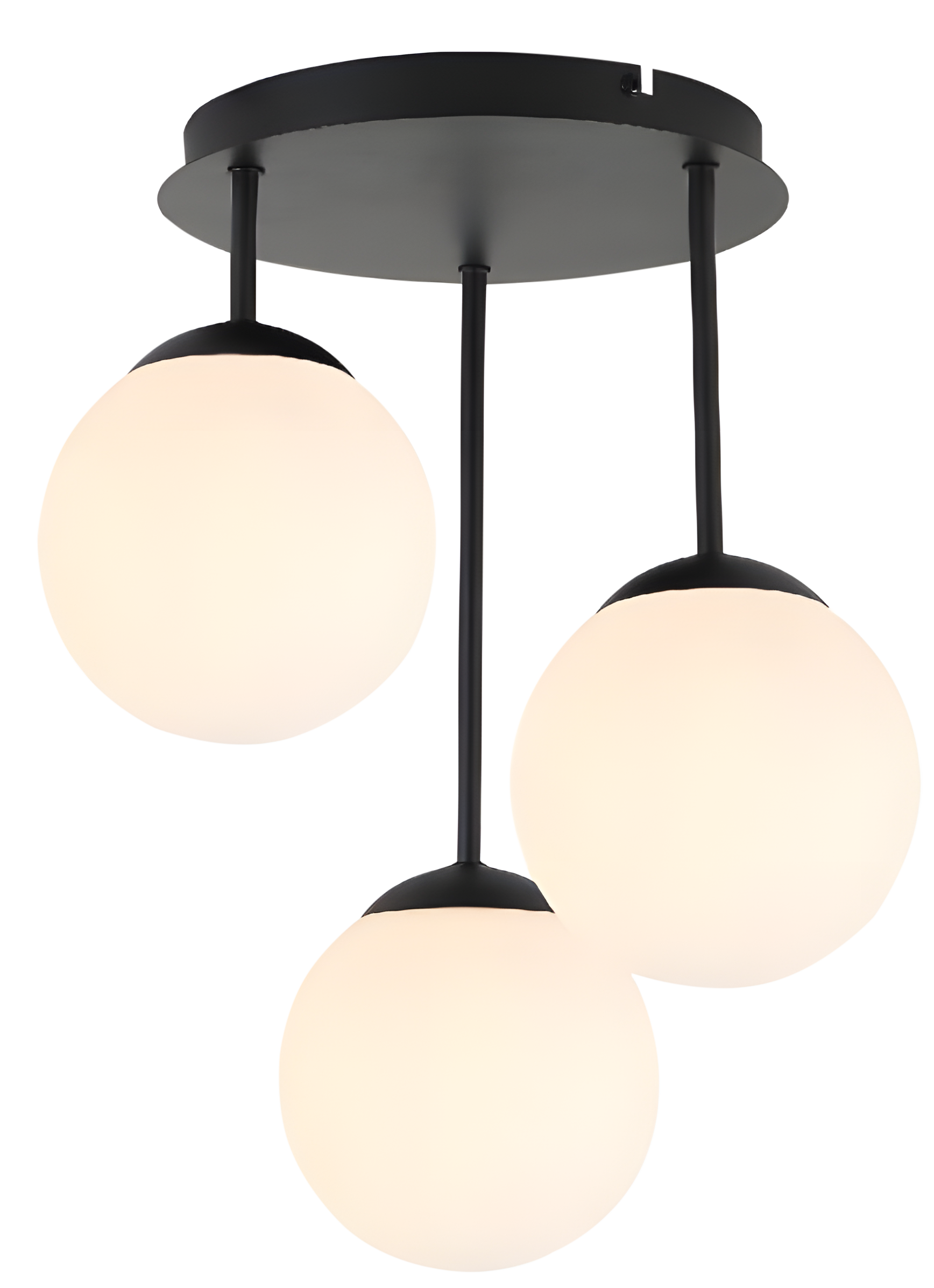 TOOLIGHT hängande taklampa APP1815-3CPR Svart/Vit 25x25x45cm
