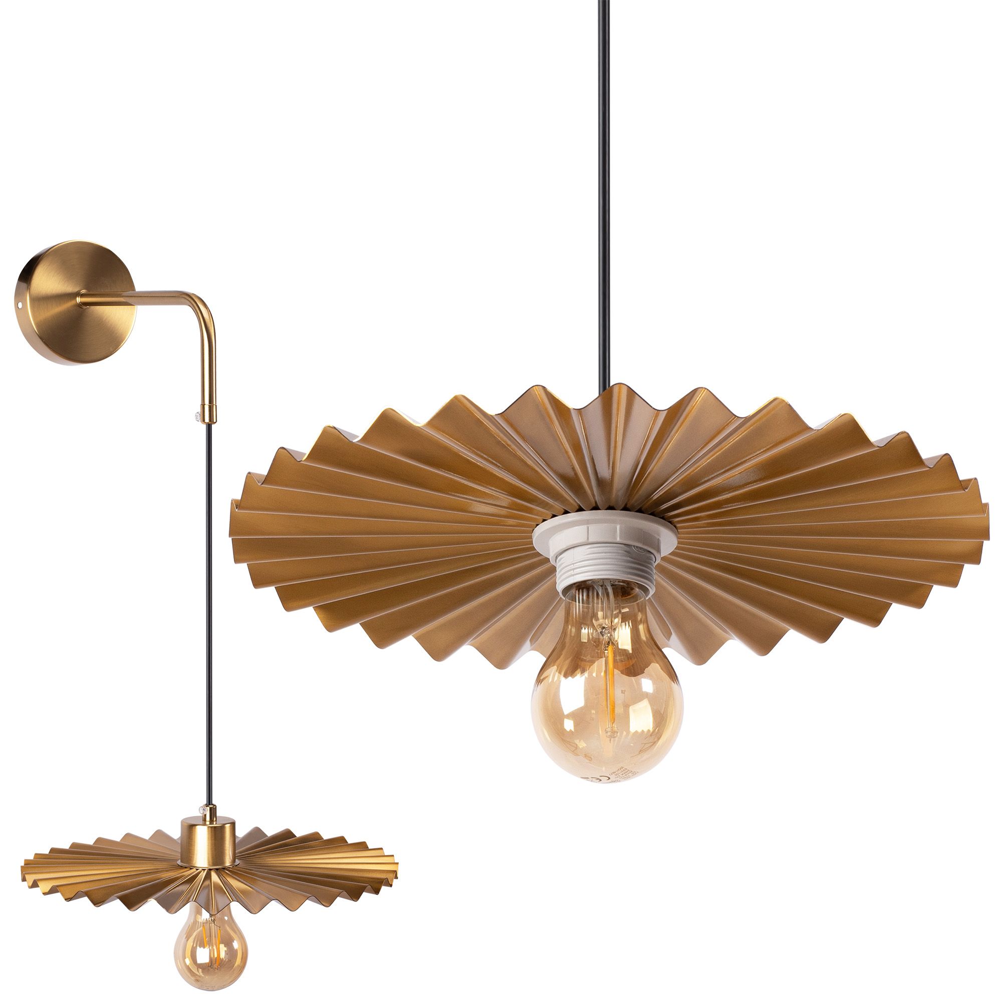 TOOLIGHT vägglampa APP1356-1W 30CM Borstat guld 21,5x30x5cm
