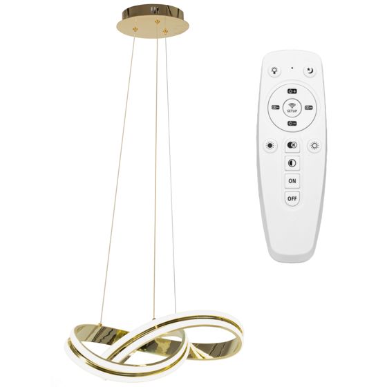 TOOLIGHT hängande taklampa LED APP818-CP RING Guld 19x47x70cm
