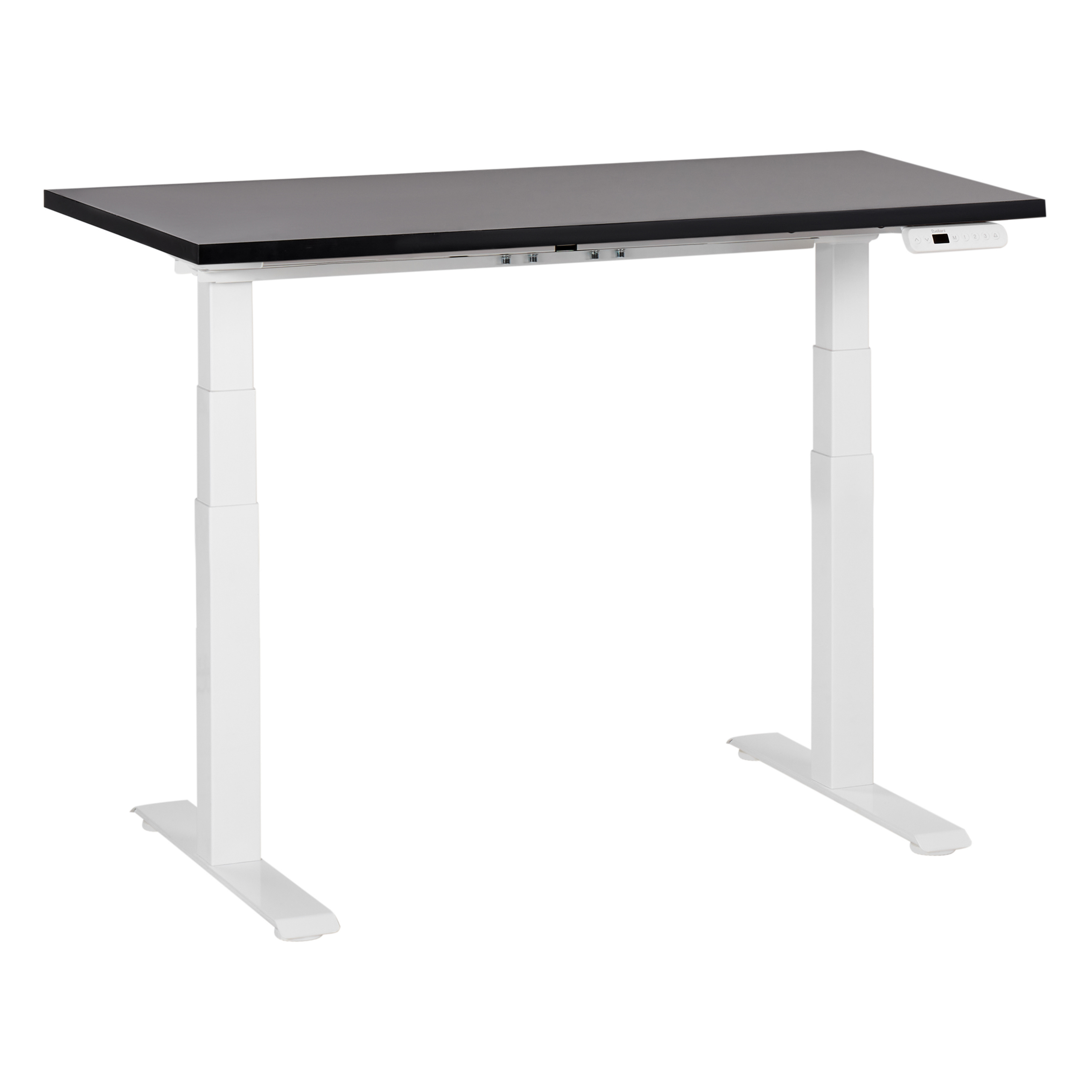 Elektriskt höj- och sänkbart skrivbord DESTINES 120 cm 72 cm Svart/ Vit