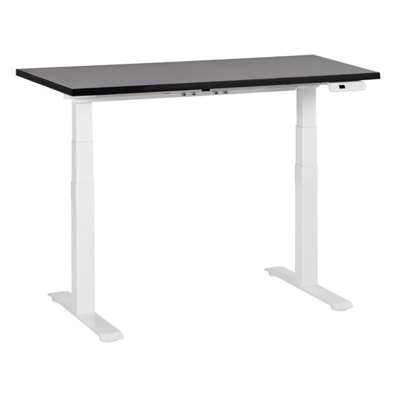 Elektriskt höj- och sänkbart skrivbord DESTINES 120 cm 72 cm Svart/ Vit