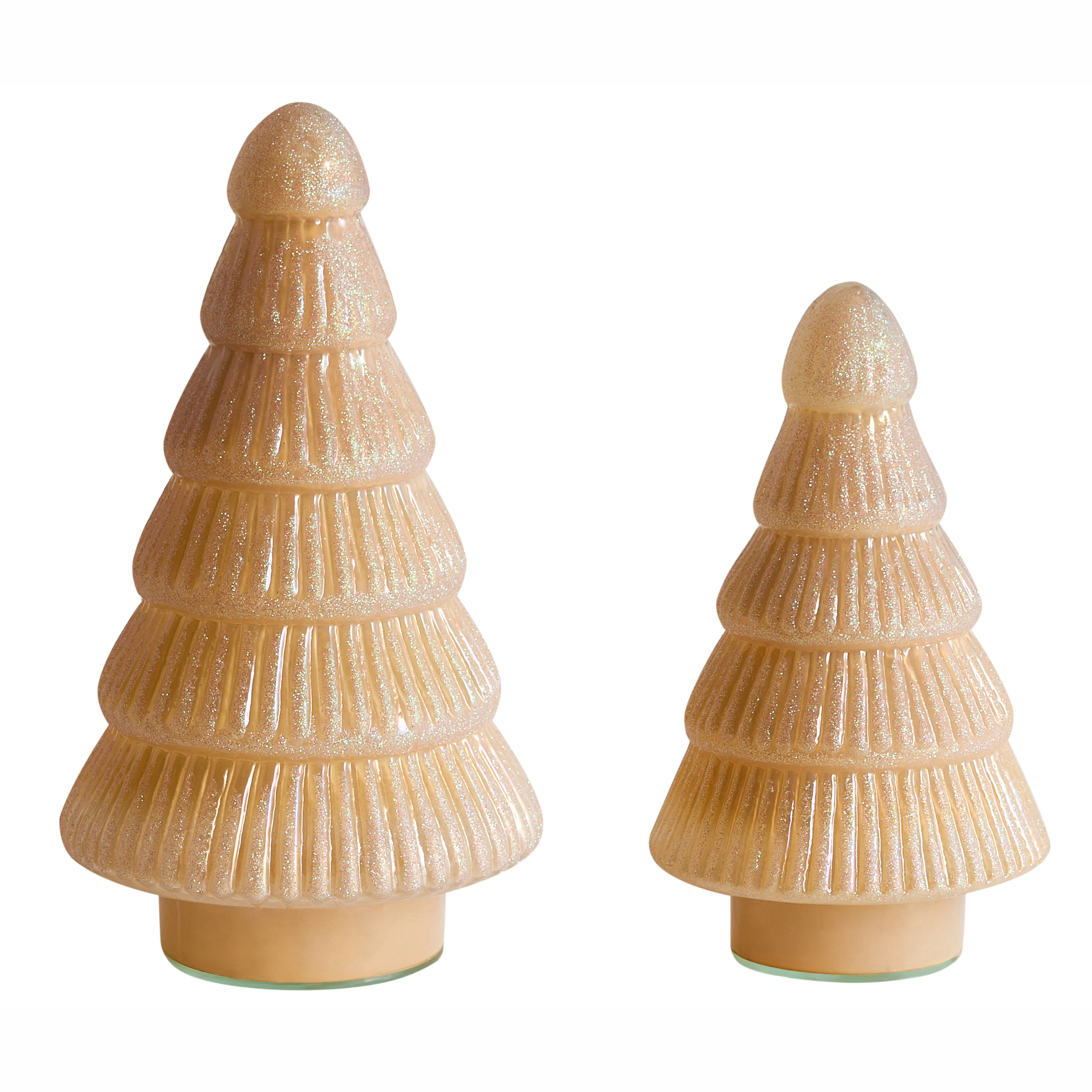Set med 2 figuriner FLAREN 20/25 cm Julgran Beige