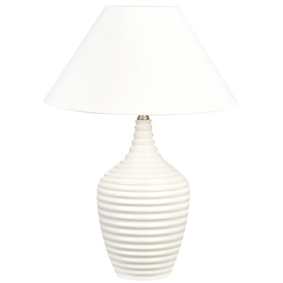 Bordslampa CELESTE Keramik Beige