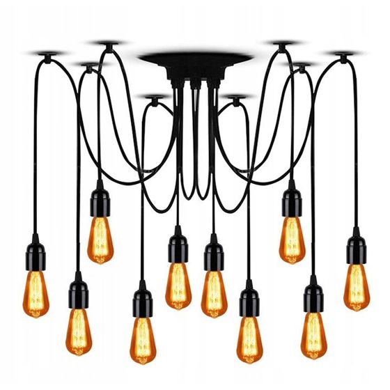 TOOLIGHT hängande taklampa JDL-03 SPIDER 10 Svart 150x15x150cm
