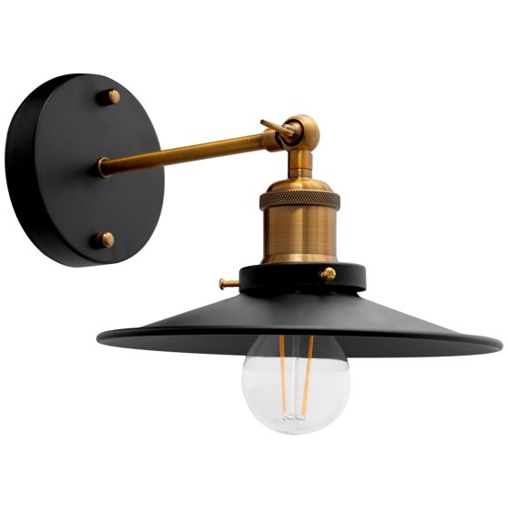 TOOLIGHT vägglampa APP184-1W PORTO Svart 16x22x16cm