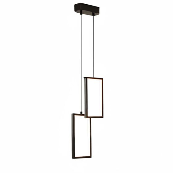 TOOLIGHT hängande taklampa LHJ085-2CP LED Svart 12x12x20cm