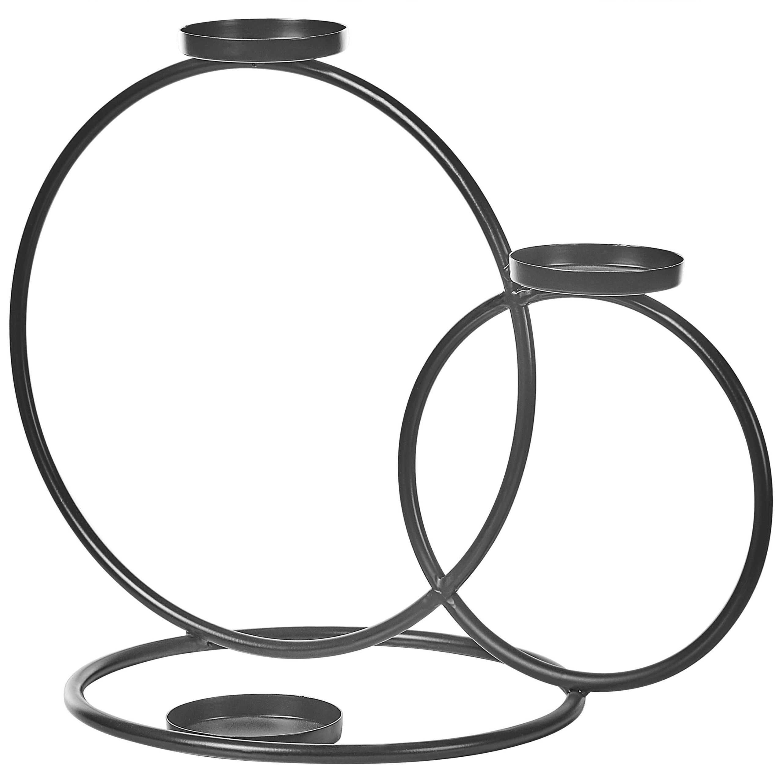Ljusstake CAKUNG 33 cm Metall Svart
