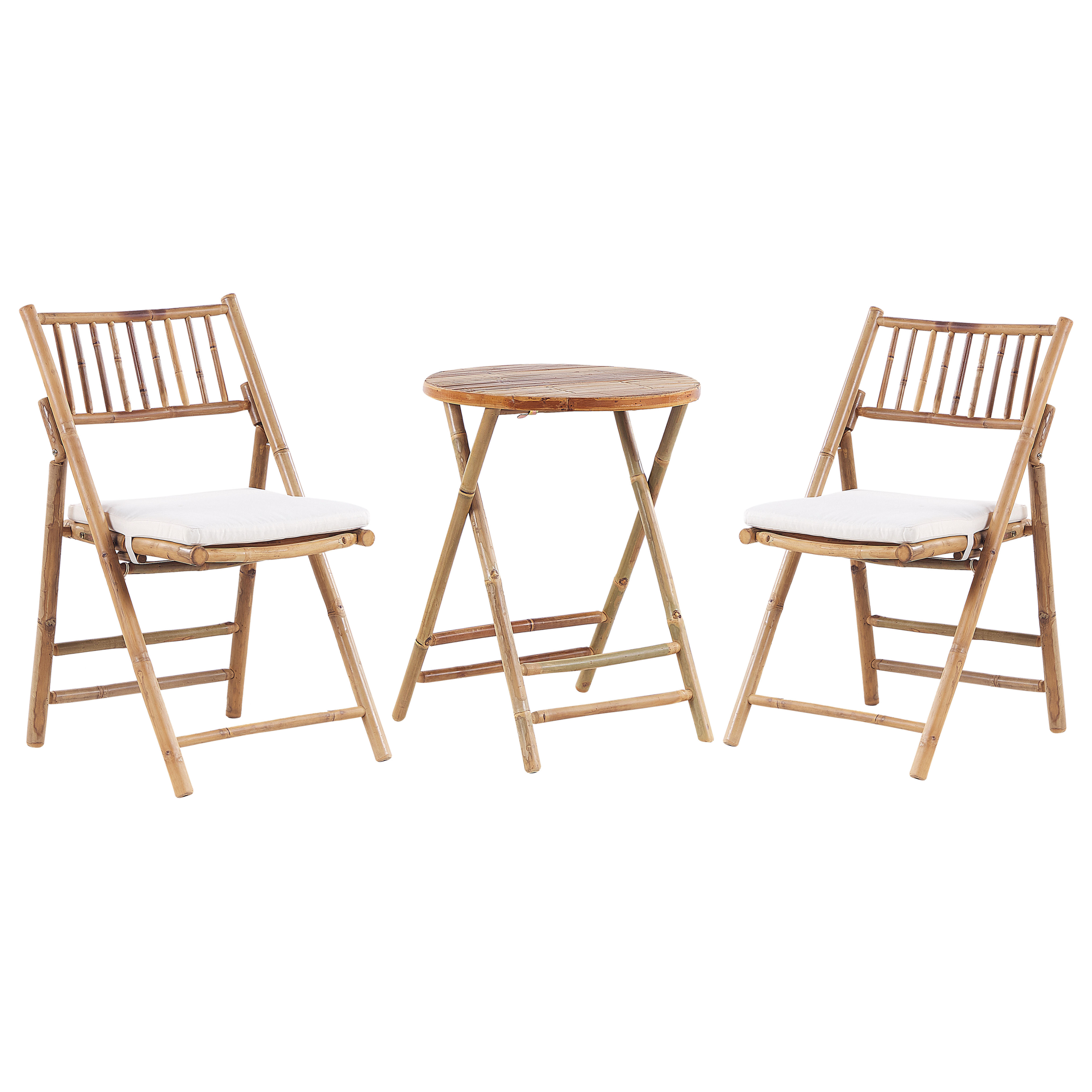 Caféset Fällbar SAVELLETRI Bambu Brun