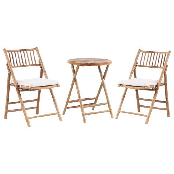 Caféset Fällbar SAVELLETRI Bambu Brun
