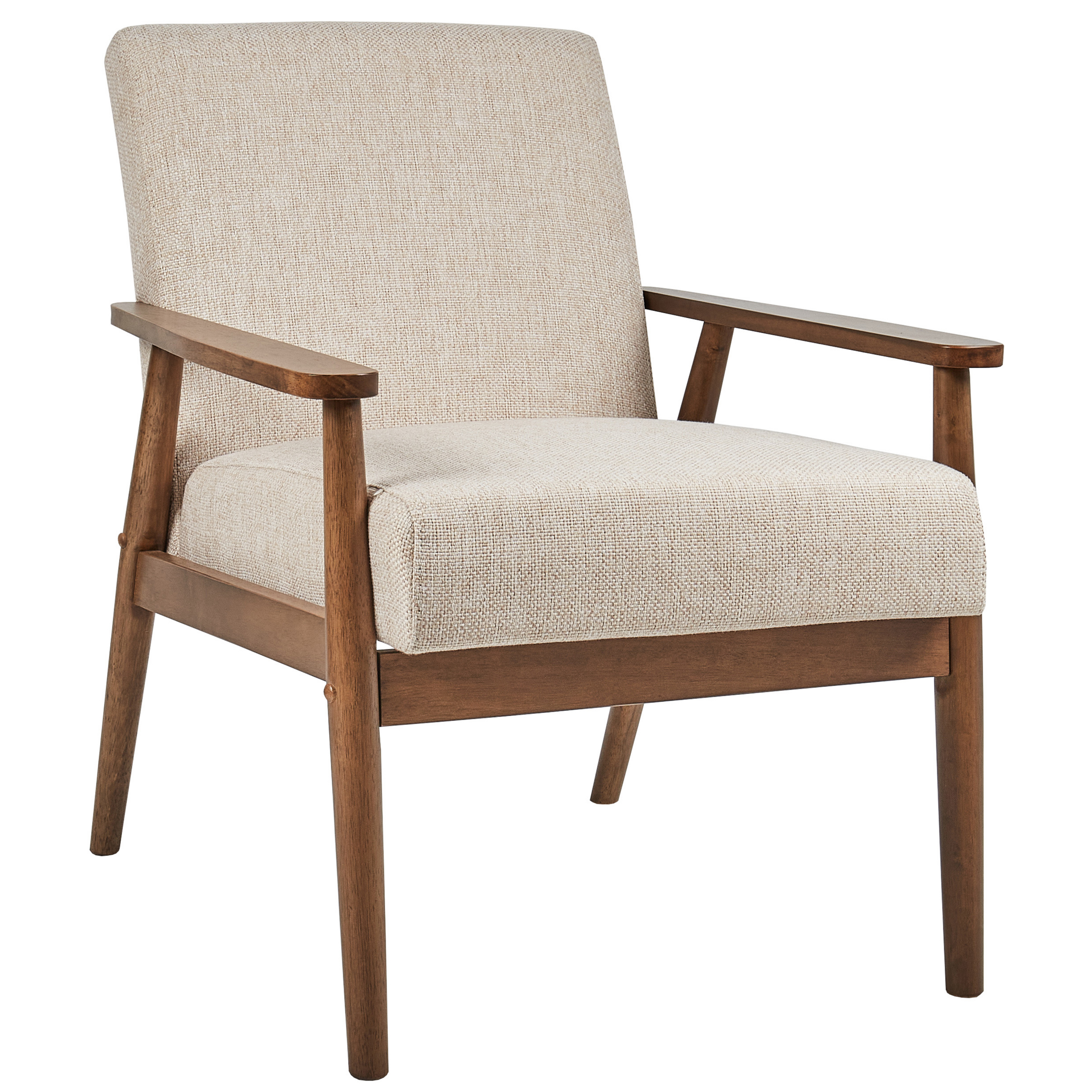 Fåtölj ESRUM Mörkbrun/ Beige
