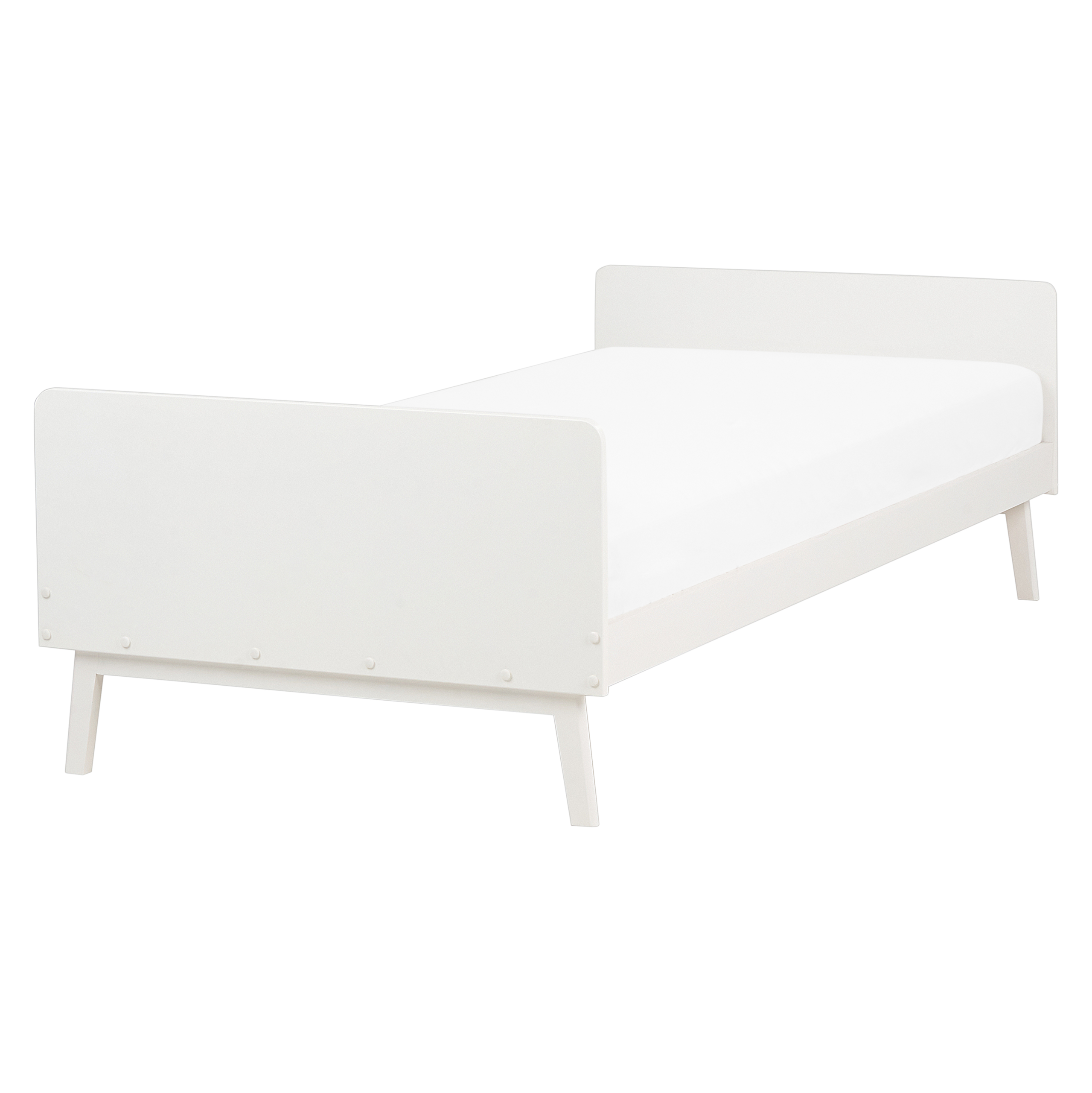 Säng med lamellram Furu BONNAC 90 x 200 cm Vit