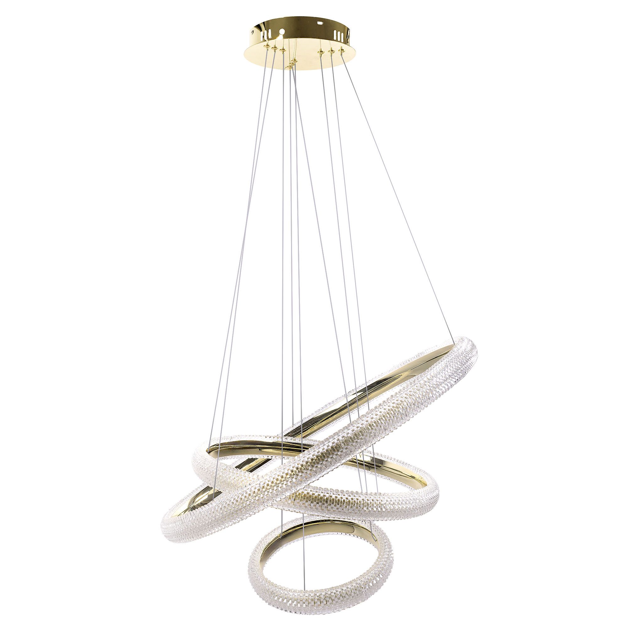 TOOLIGHT hängande taklampa LHJ042-CP3 LED Guld 63x63x110cm