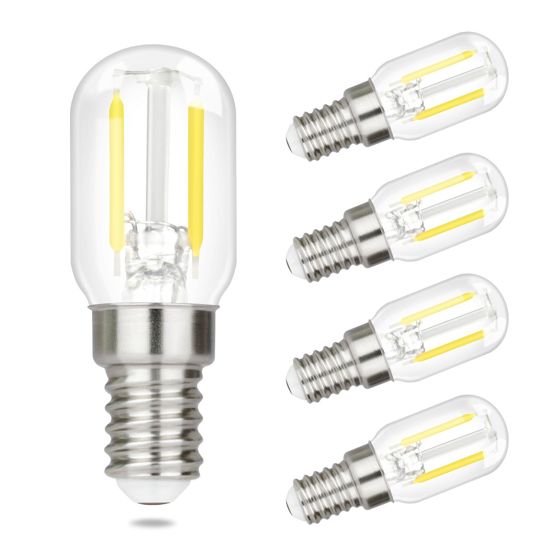 NETTLIFE LED-lampor LED-lampor Vintage-lampor E14 T22 2W E14-lampor, 4 st, kallvita, 6000K