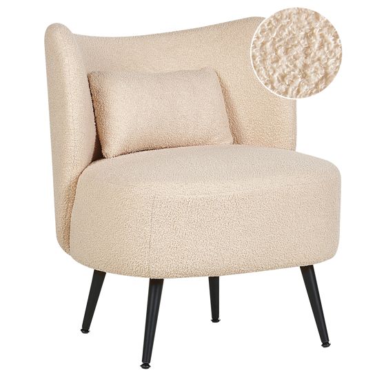 Fåtölj OTSBY Bouclé Beige