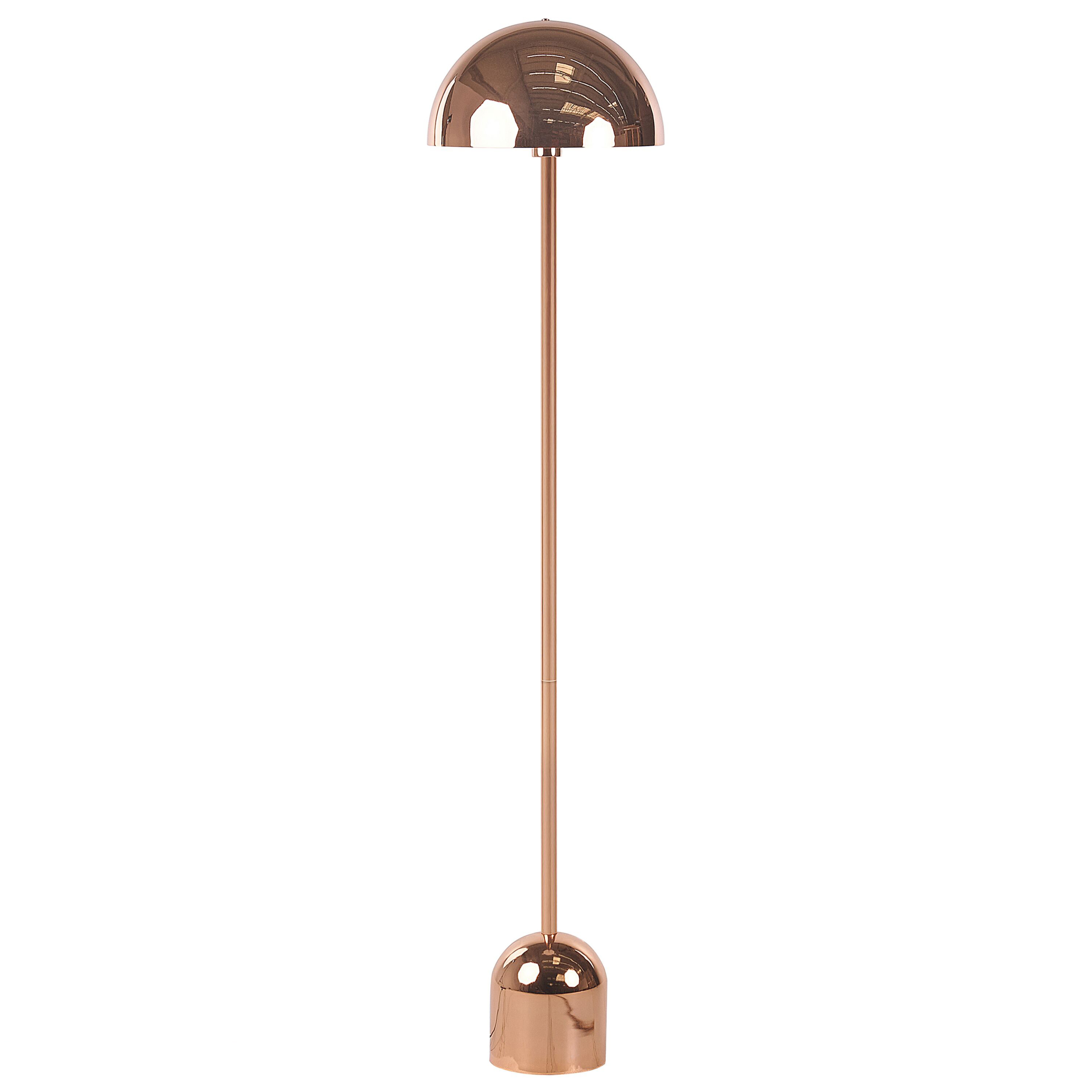 Golvlampa MACASIA Metall Koppar