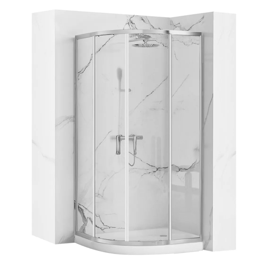 REA Duschkabin LOOK 80x80 Krom, 79,5x79,5x190cm