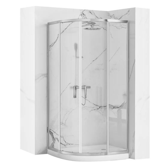 REA Duschkabin LOOK 80x80 Krom, 79,5x79,5x190cm