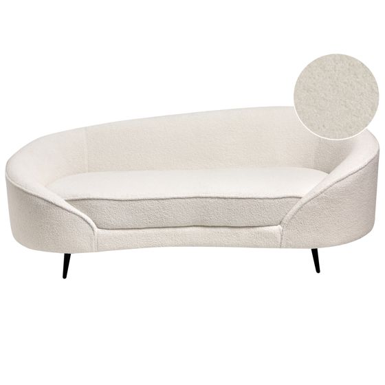 Soffa 2-sits SAVAR Bouclé Vit