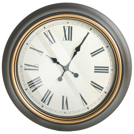Väggklocka VILLENA 63 cm Svart