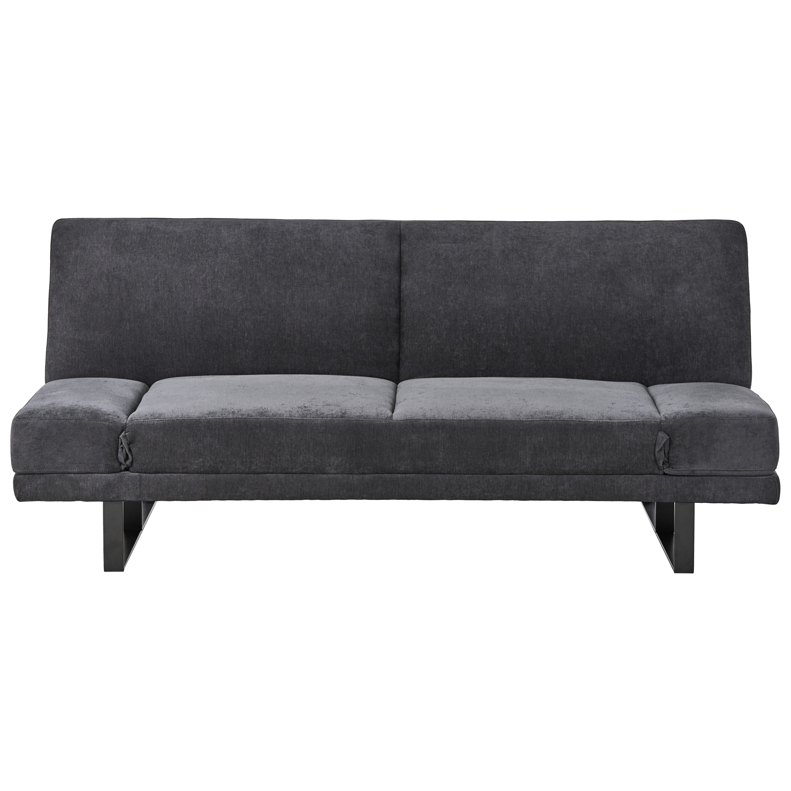 Bäddsoffa 2-sits YORK Chenille Svart