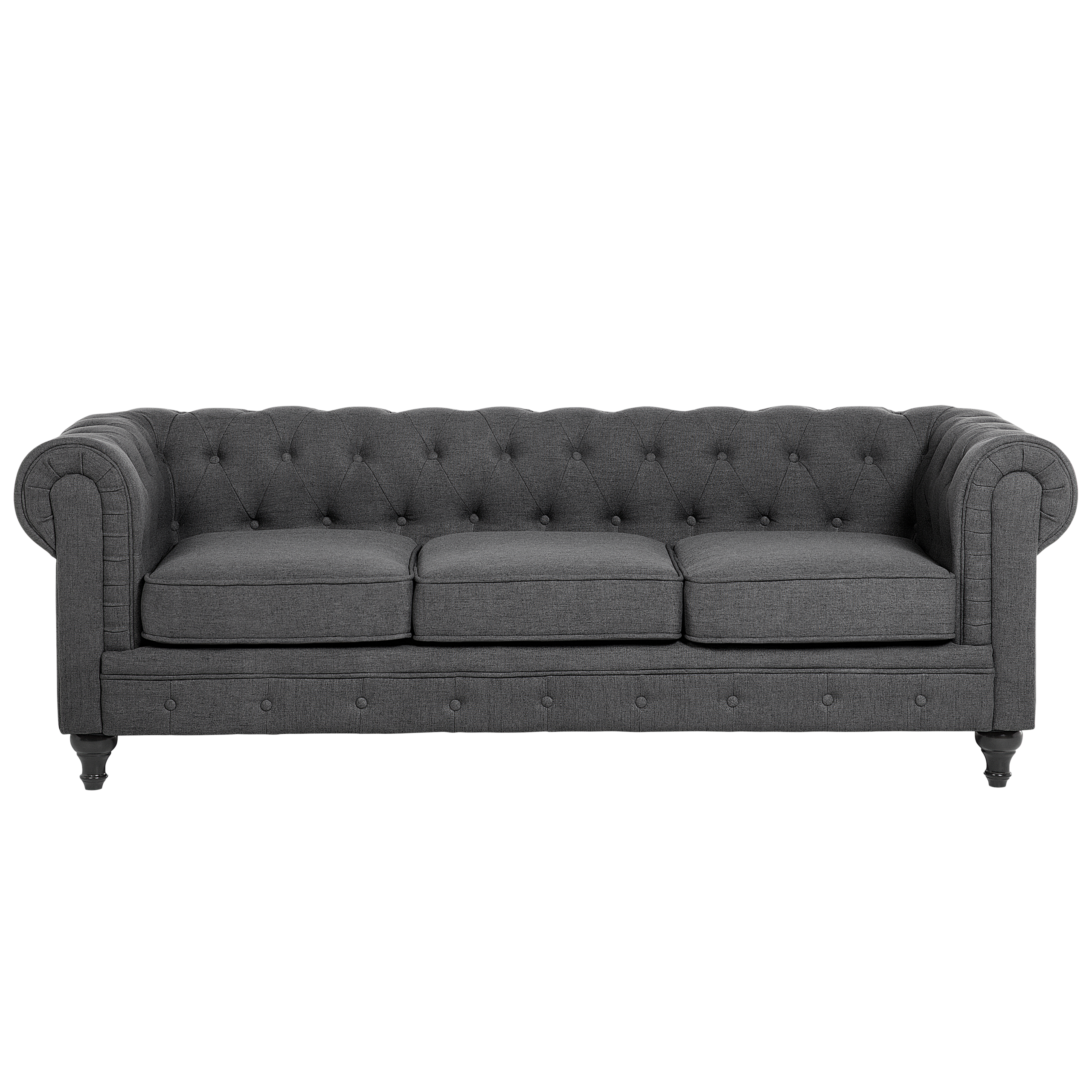 Soffa 3-sits CHESTERFIELD Grå