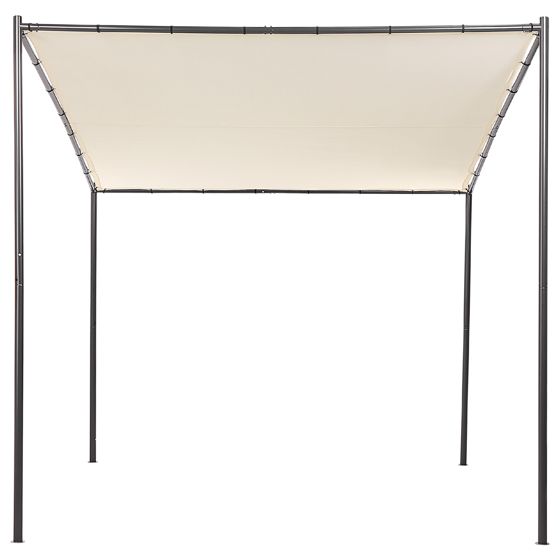 Paviljong VIMINO 282 cm 294 cm Metall Beige