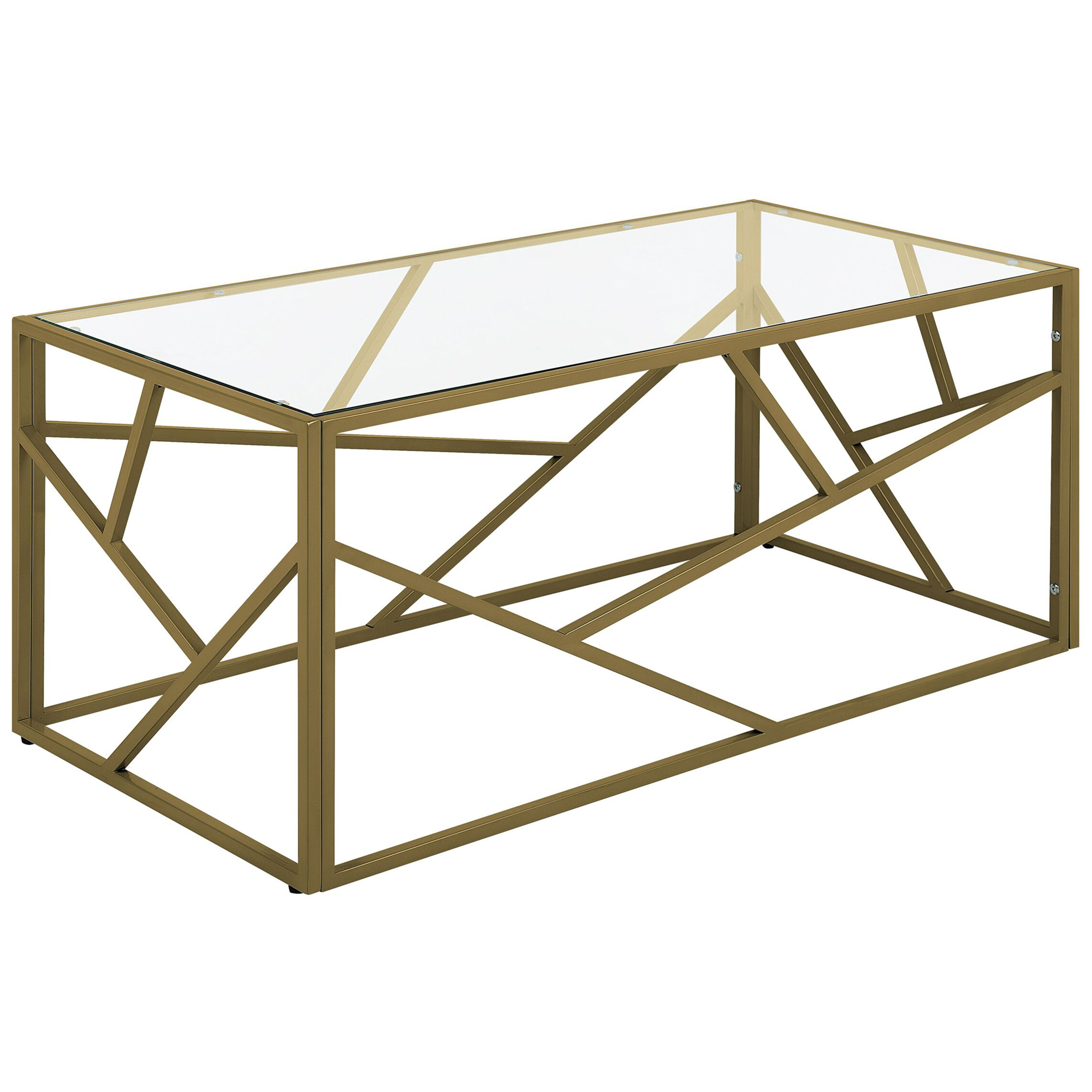 Soffbord ORLAND Glas Guld