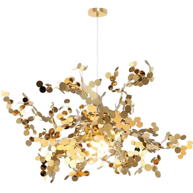 TOOLIGHT hängande taklampa APP546-3CP Guld 65x65x30cm