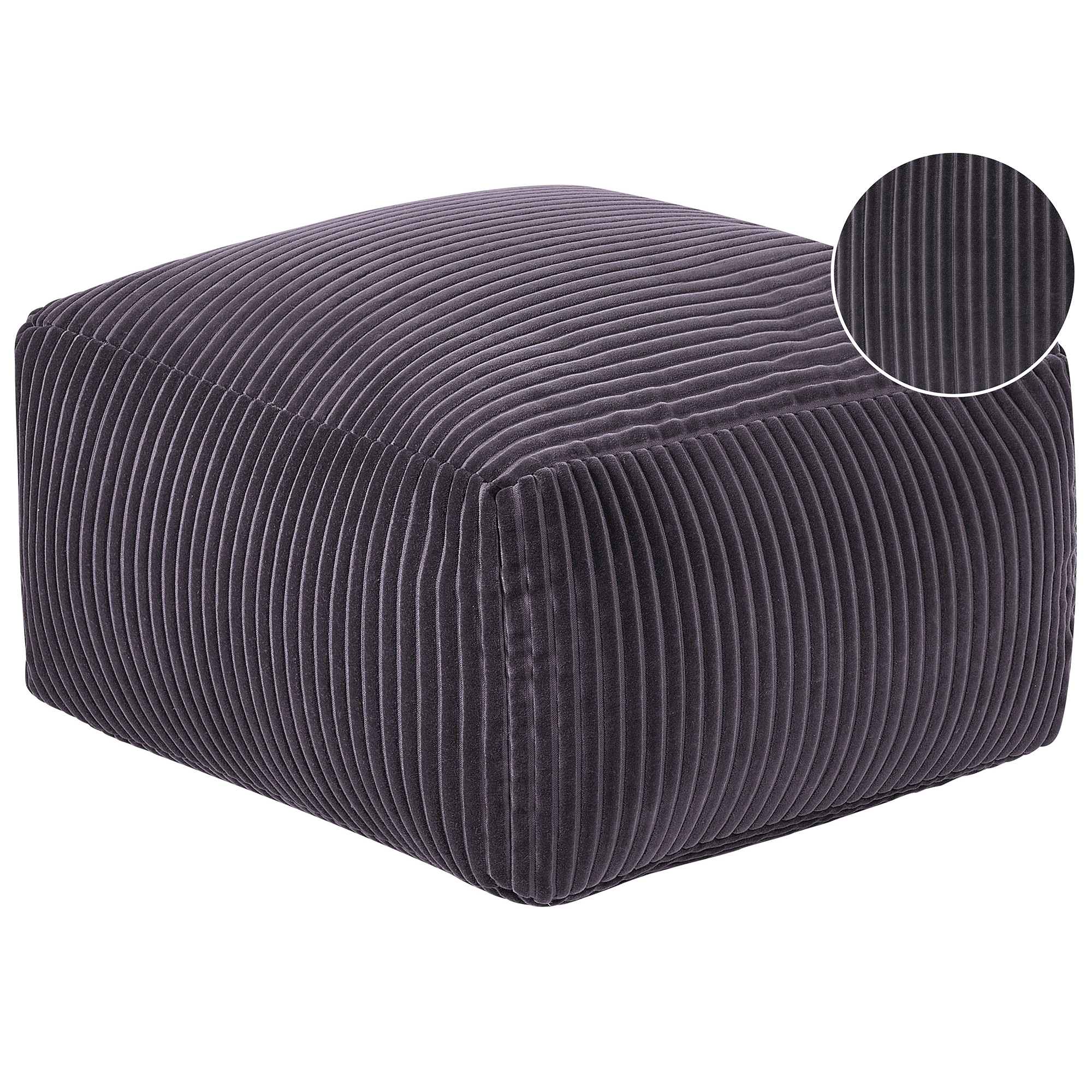 Sittpuff MUKKI Bomull Mörkgrå