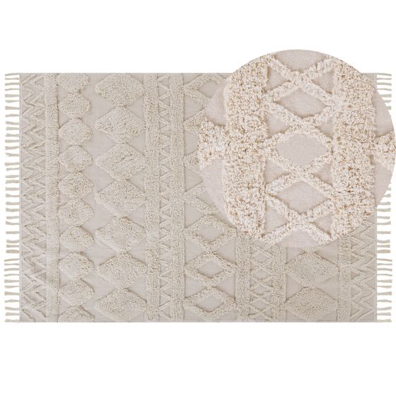 Matta DIDIM Beige 160 x 230 cm Bomull