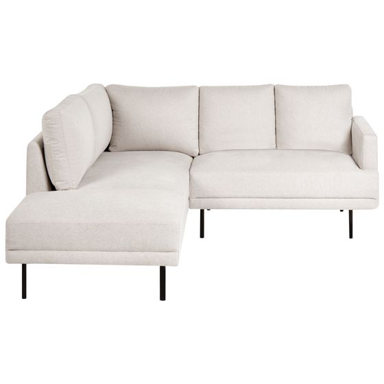 Hörnsoffa 4-sits BREDA Ljusbeige Högervänd