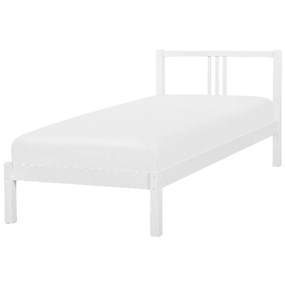 Säng med lamellram Furu VANNES 90 x 200 cm Vit