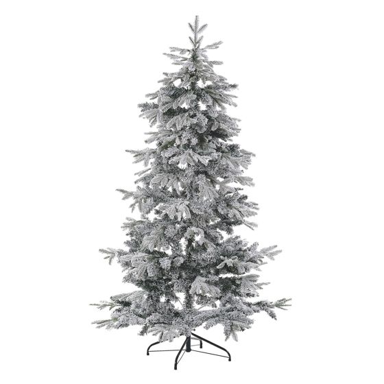 Snöklädd konstgjord julgran TOMICHI 180 cm Vit