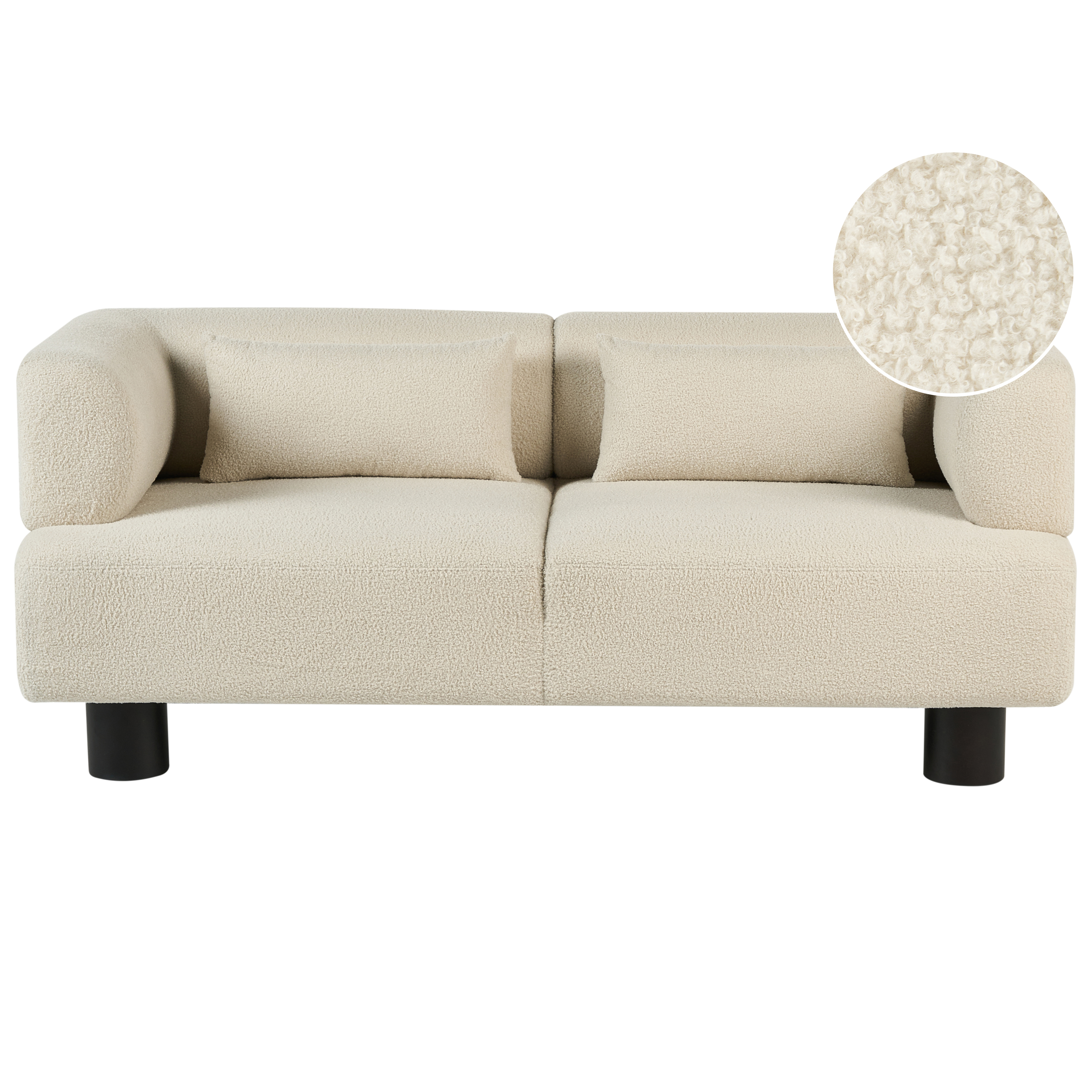 Soffa 2-sits MOVIK Bouclé Off-White