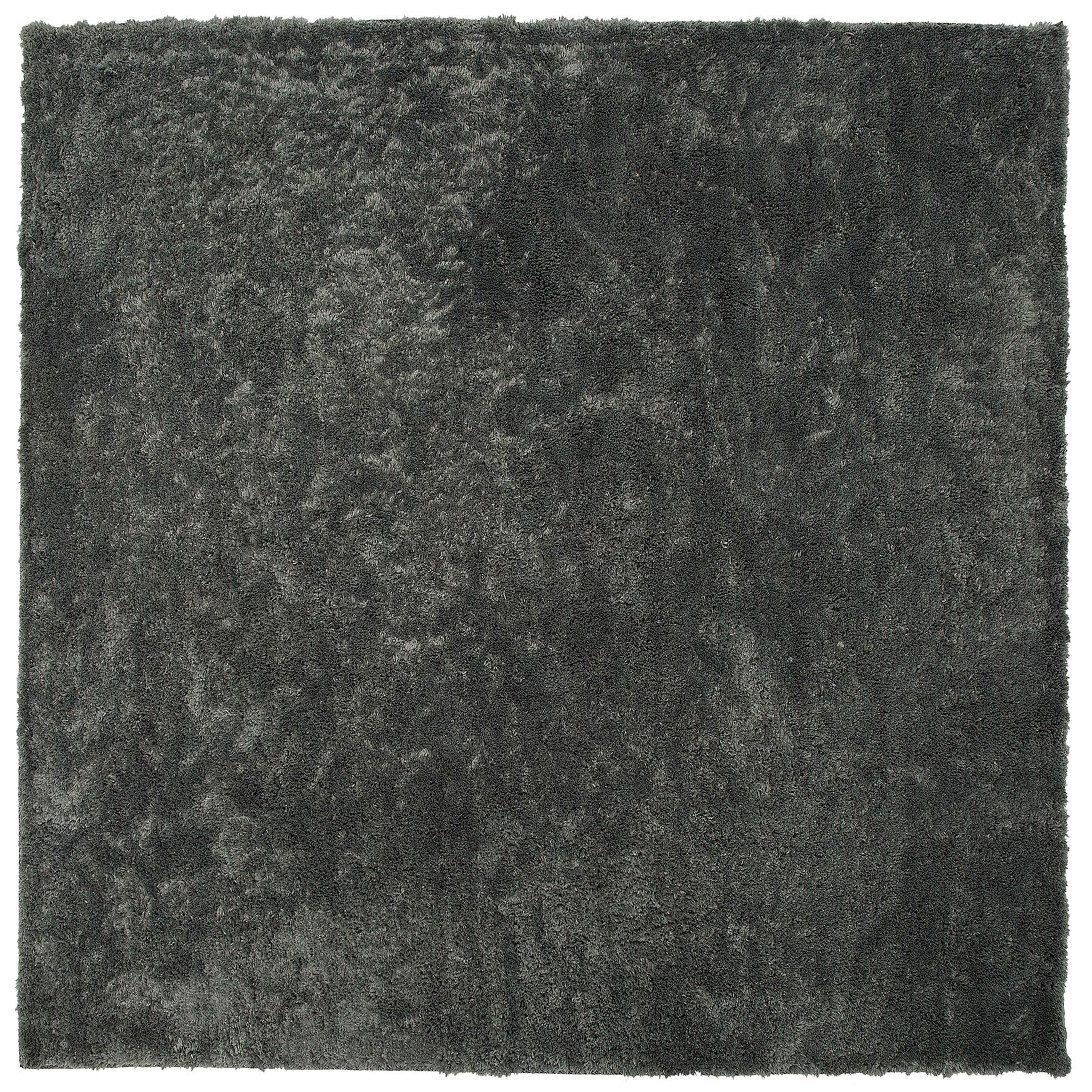 Matta med lång lugg EVREN Mörkgrå 200 x 200 cm