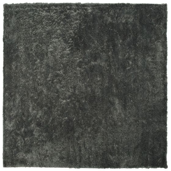 Matta med lång lugg EVREN Mörkgrå 200 x 200 cm