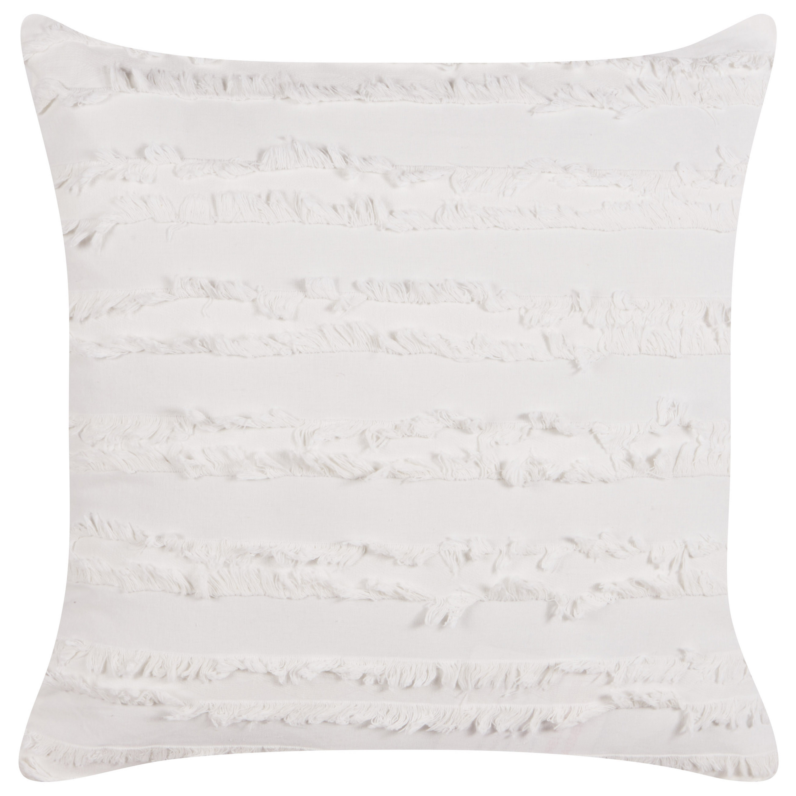 Prydnadskudde MAKNEH 45 x 45 cm Bomull Vit Monokromt