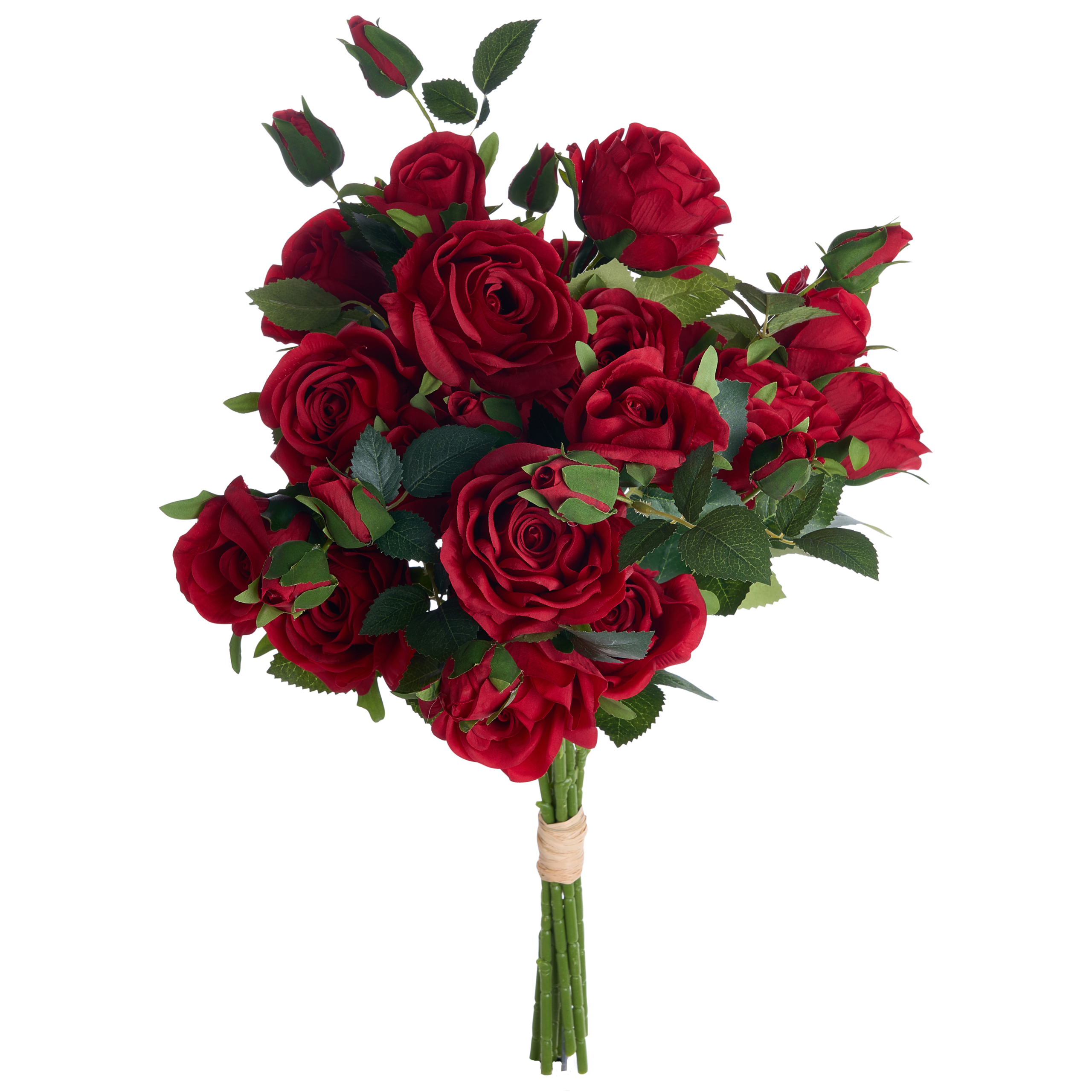 Konstgjord blomsterbukett BOIRO 65 cm Röd