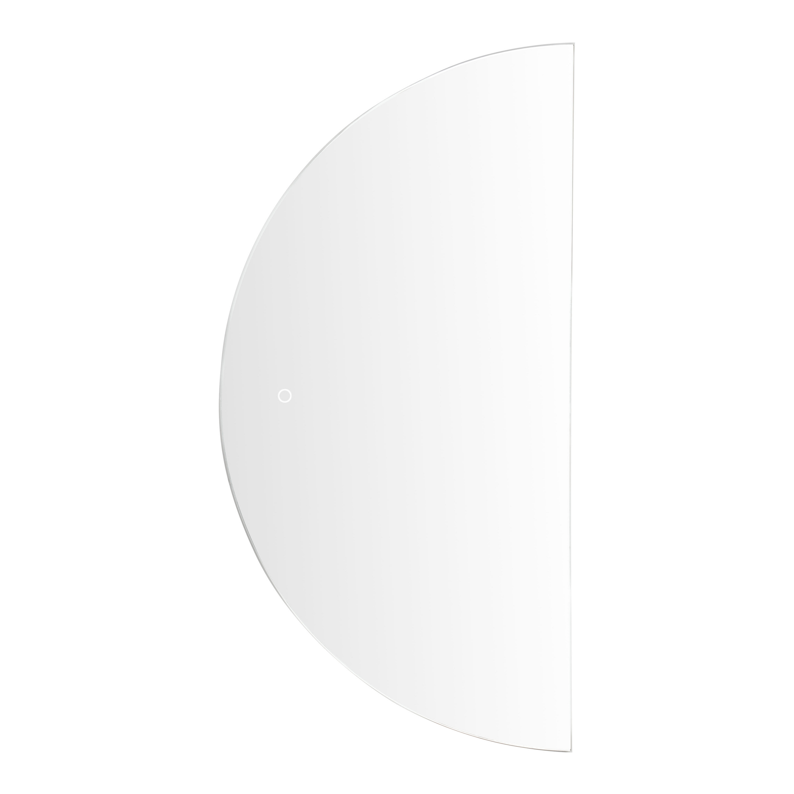 Badrumsspegel med LED LOUE 50 cm 100 cm Silver