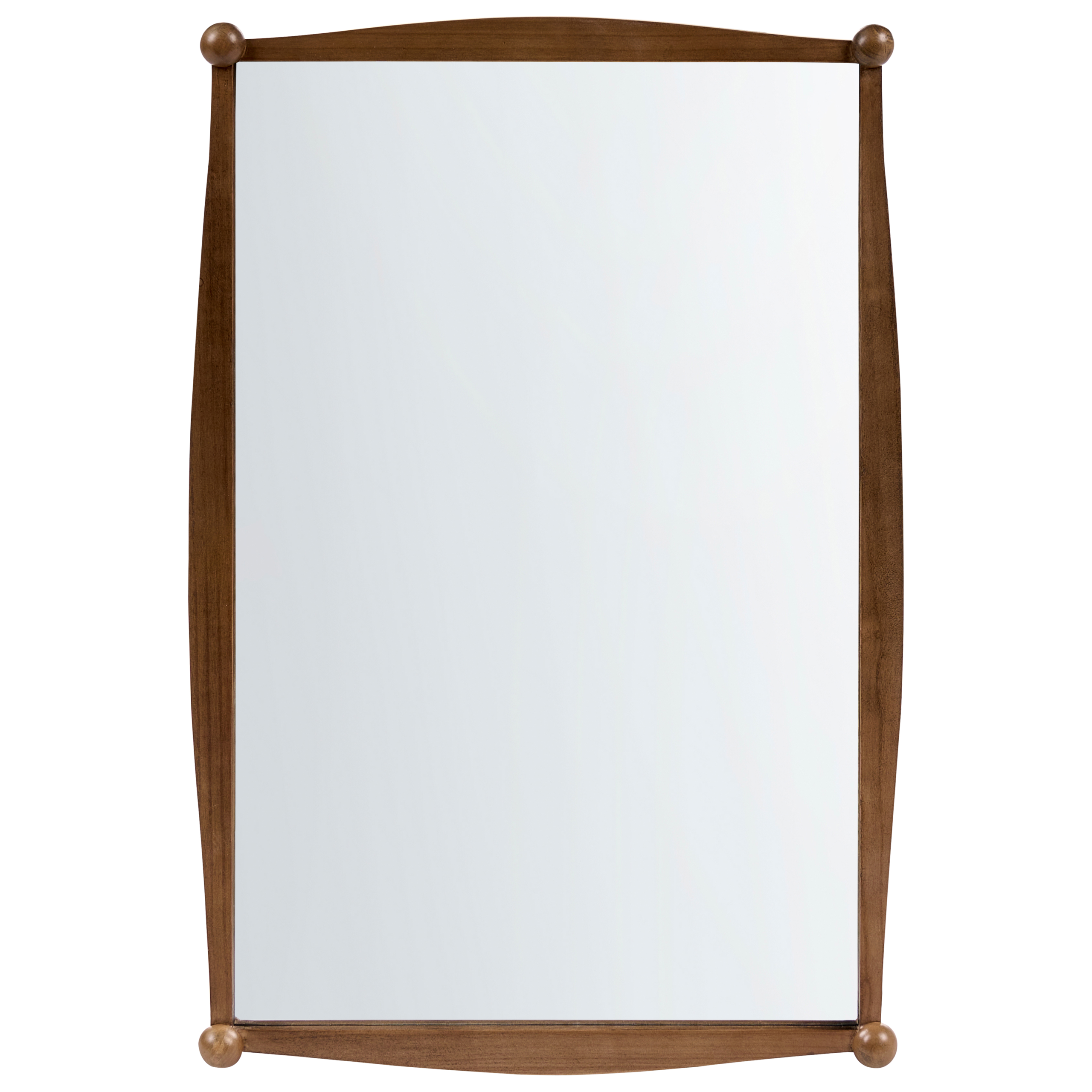 Väggspegel TORTERON 61 cm 91 cm Kejsarträ Brun