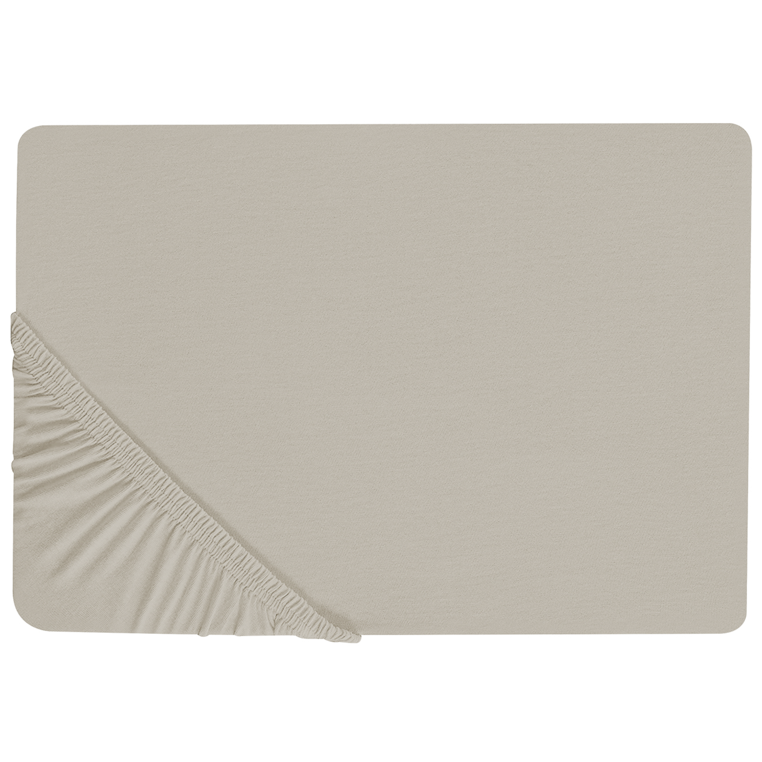 Dra-på-lakan JANBU 90 x 200 cm Bomull Taupe