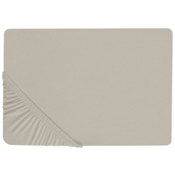 Dra-på-lakan JANBU 90 x 200 cm Bomull Taupe