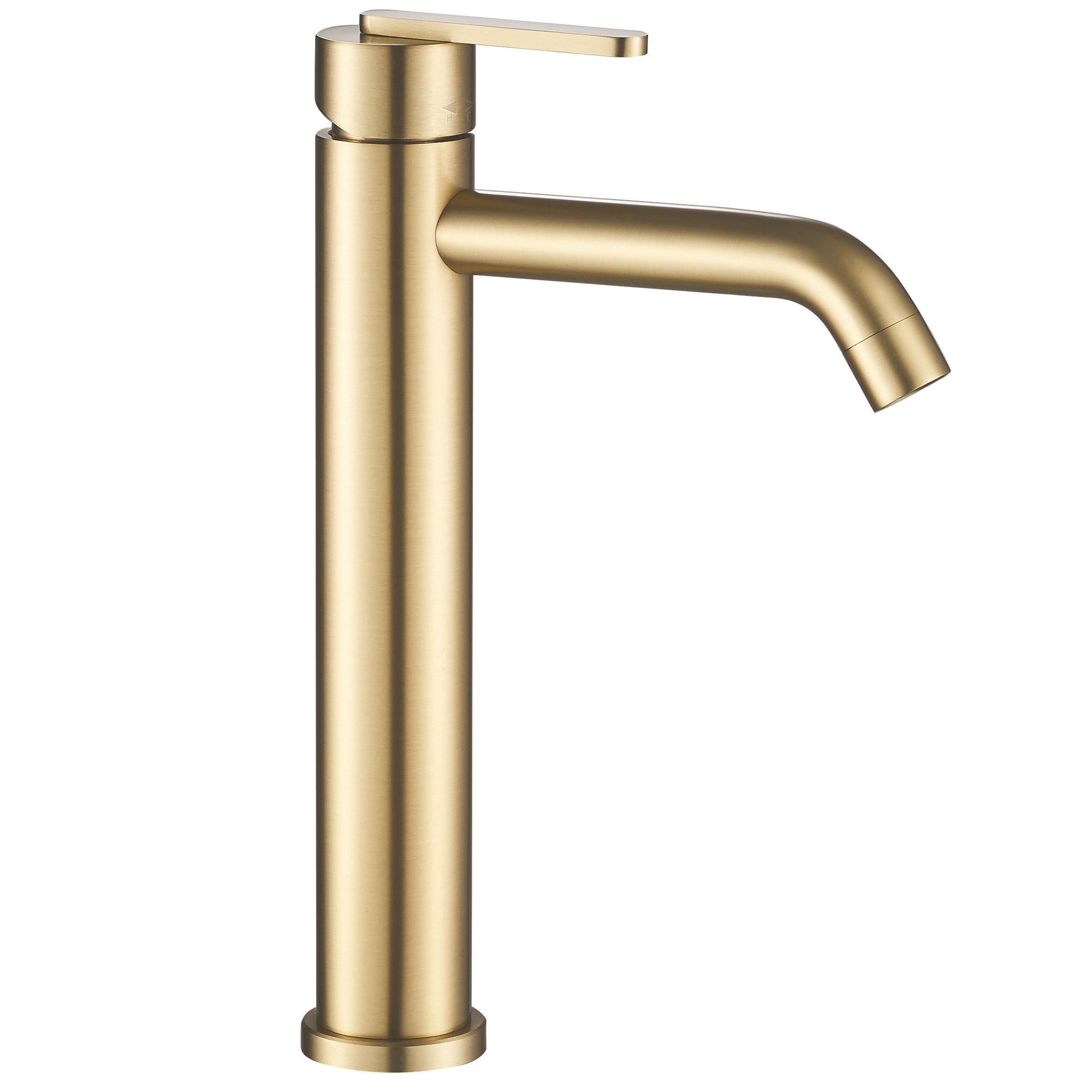 REA Tvättställsblandare ONTARIO JS-11801-1BG Hög Borstat Guld, 14,5x4,5x30cm