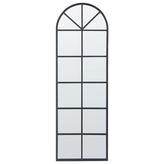 Väggspegel BROUAGE 40 cm 120 cm Metall Svart