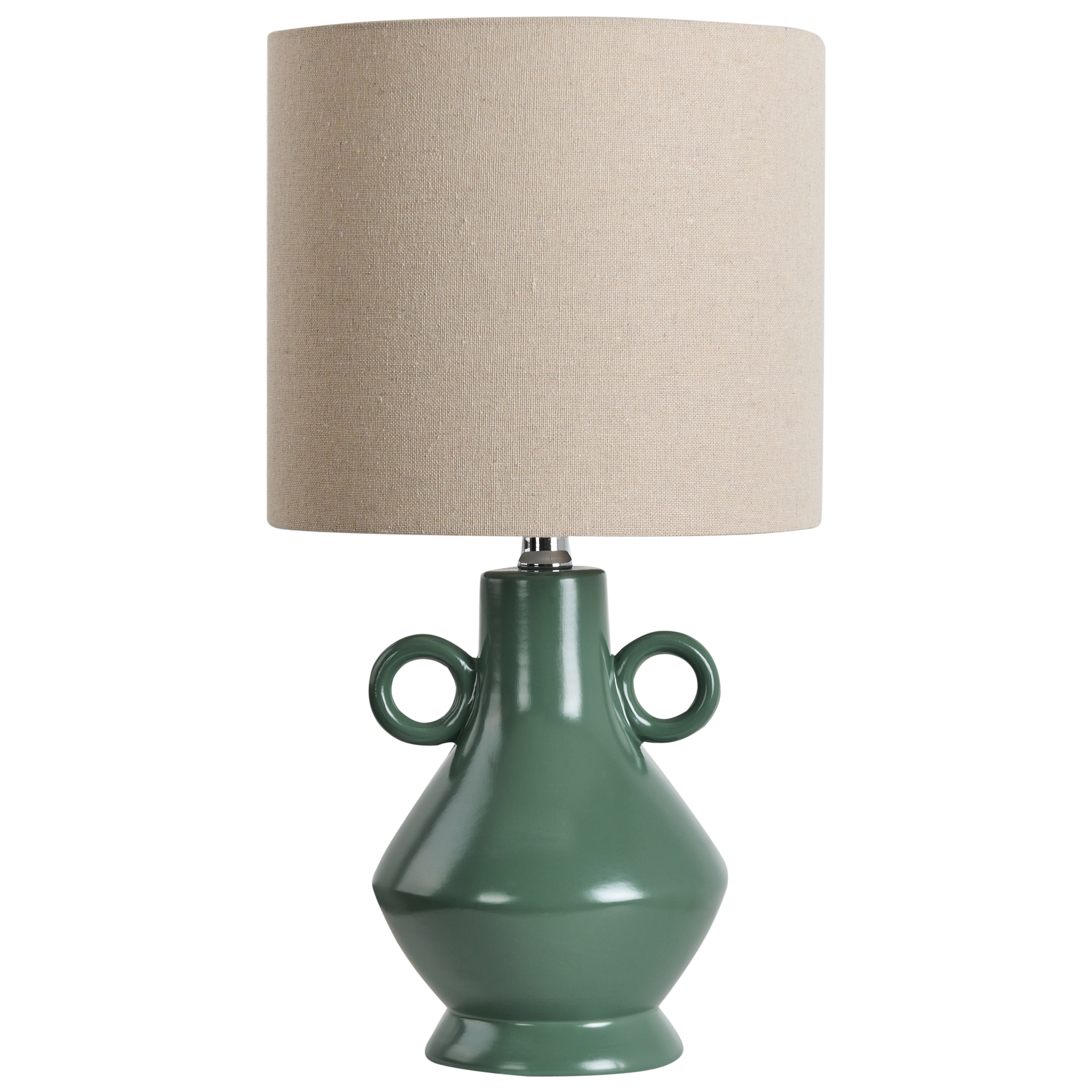 Bordslampa KERULEN Keramik Grön