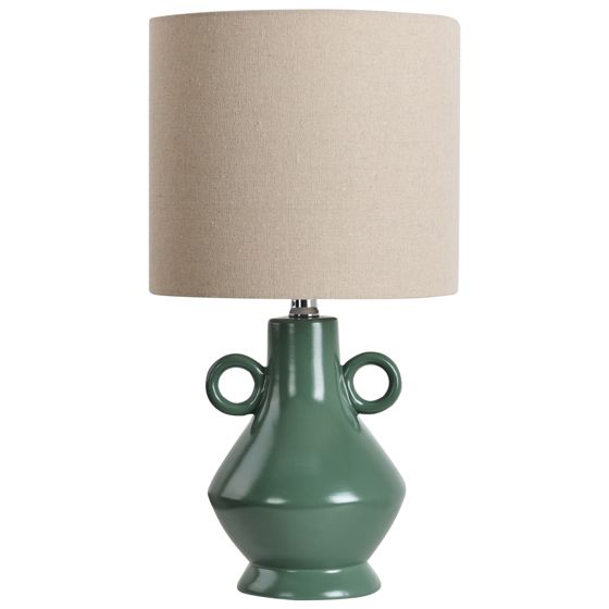 Bordslampa KERULEN Keramik Grön