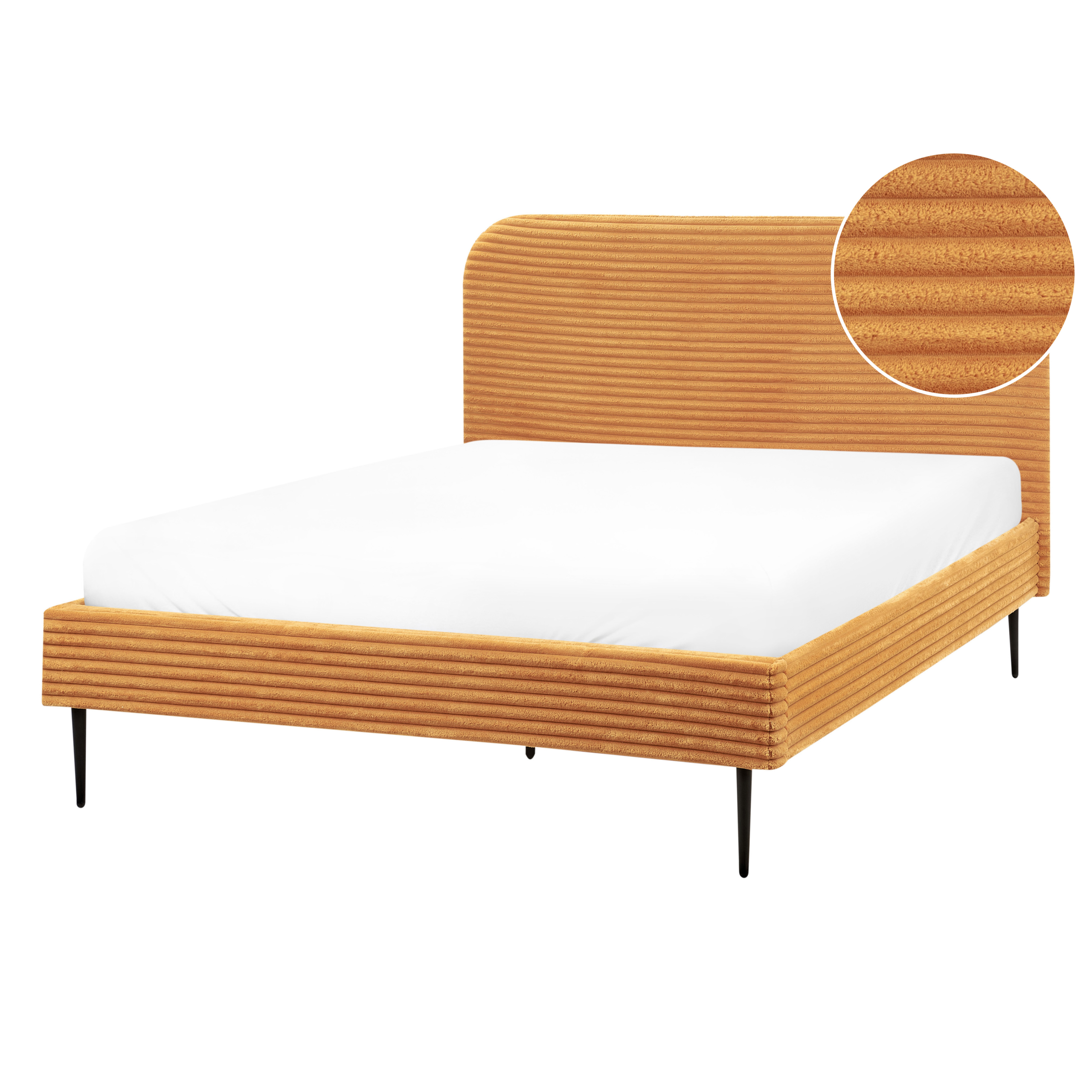 Säng med lamellram Manchester FLAYAT 140 x 200 cm Orange