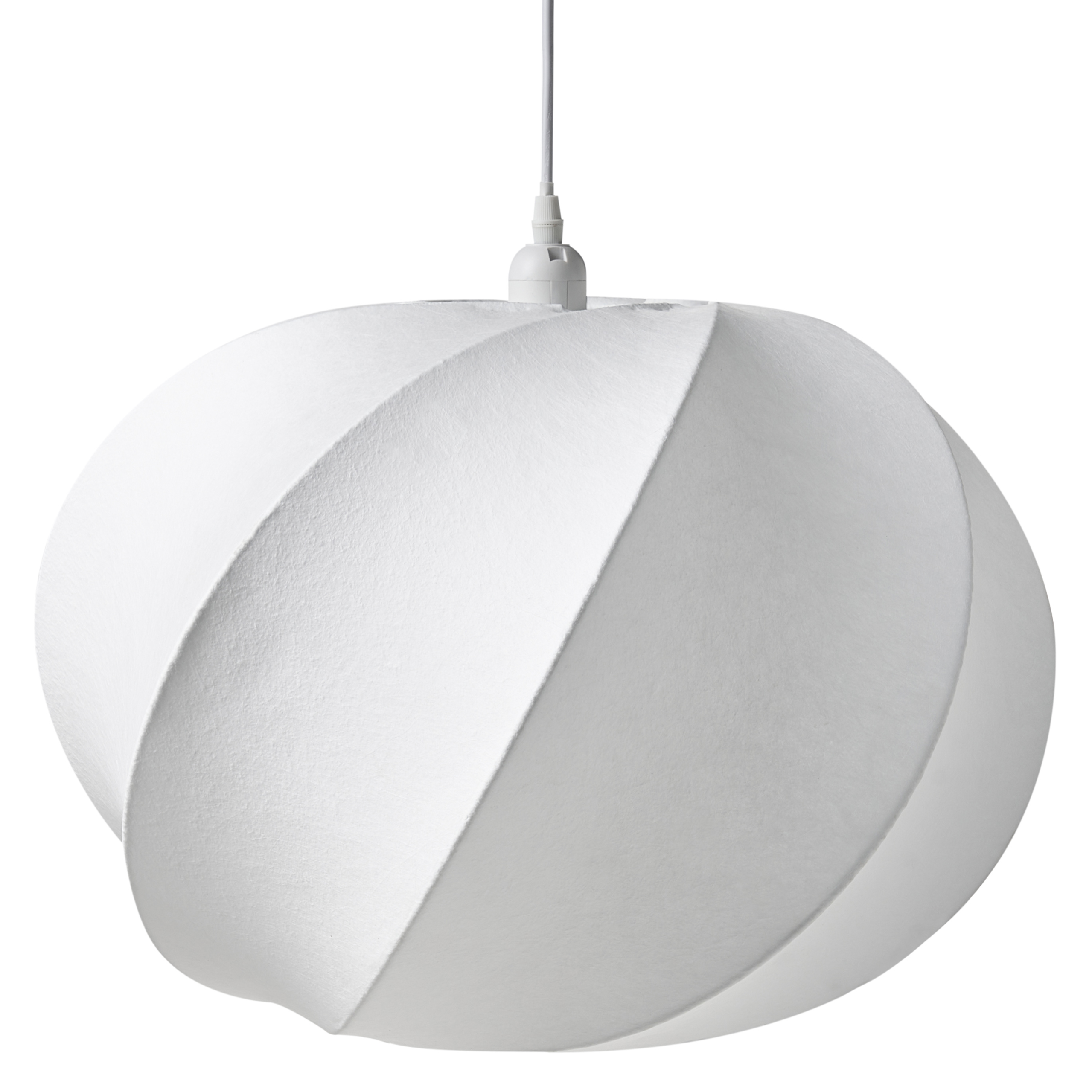 Pendellampa MAQUINE Konstsilke Vit